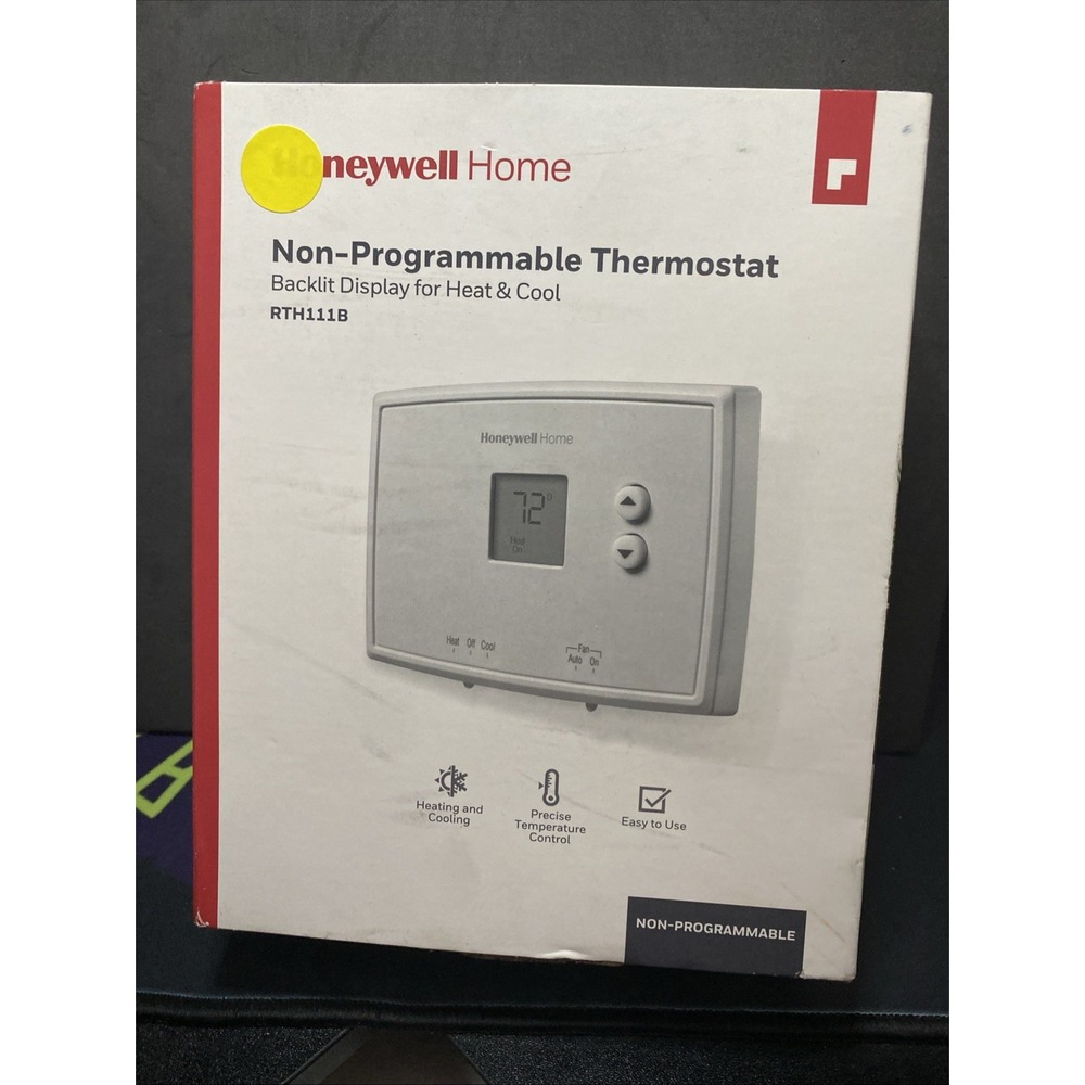 Honeywell Home Electronic Non-Programmable Thermostat Model #RTH111B1024 D1